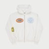 Clearance Cherry LA Sudadera Con Capucha Y Cremallera Off Road (Blanco Vintage)