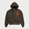 Online Cherry LA Sudadera Con Capucha Y Cremallera Ranch Wear (Espresso)