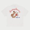 Clearance Cherry LA Camisa De Bolos Bowling Broncos (Crema)