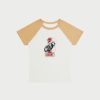 New Cherry LA Camiseta Raglan Para Bebe (Camello)