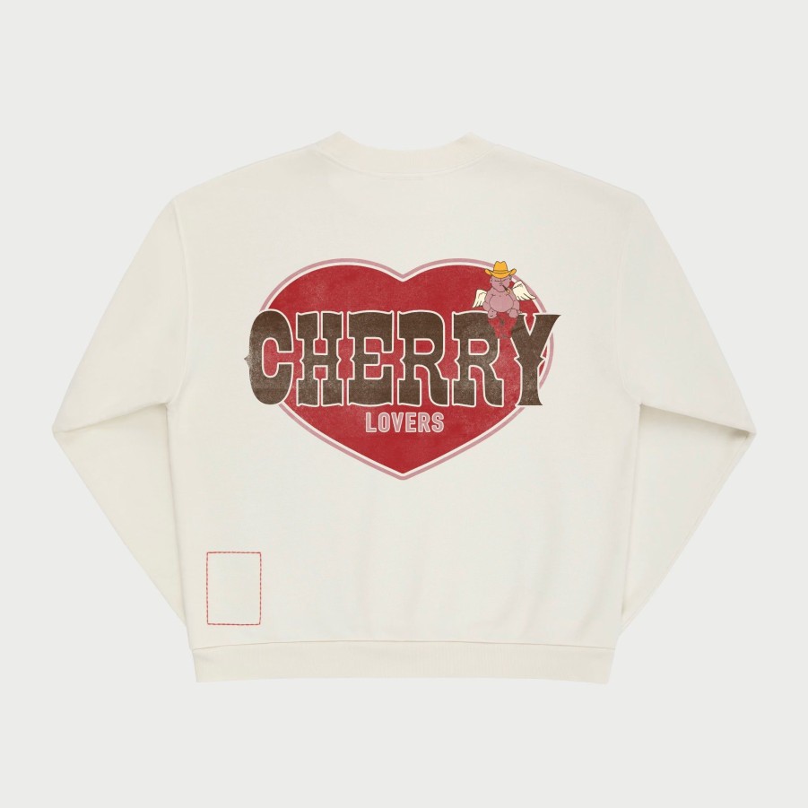 Hot Cherry LA Lovers Crewneck (Crema)