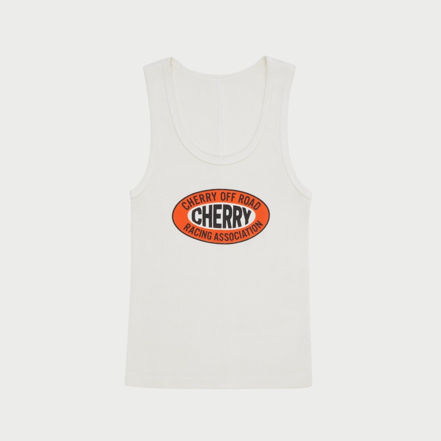 Best Cherry LA Camiseta Sin Mangas Todoterreno (Blanca)