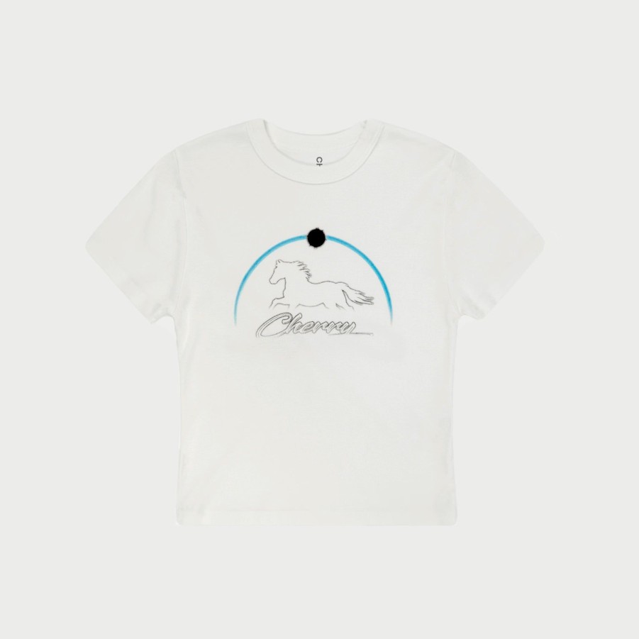 New Cherry LA Camiseta Para Bebe Stardust (Blanco Vintage)