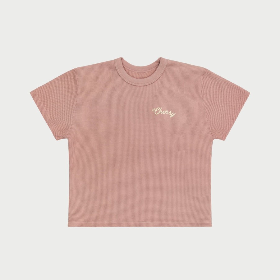 New Cherry LA Camiseta Termica Para Bebe Built To Love (Rosa)