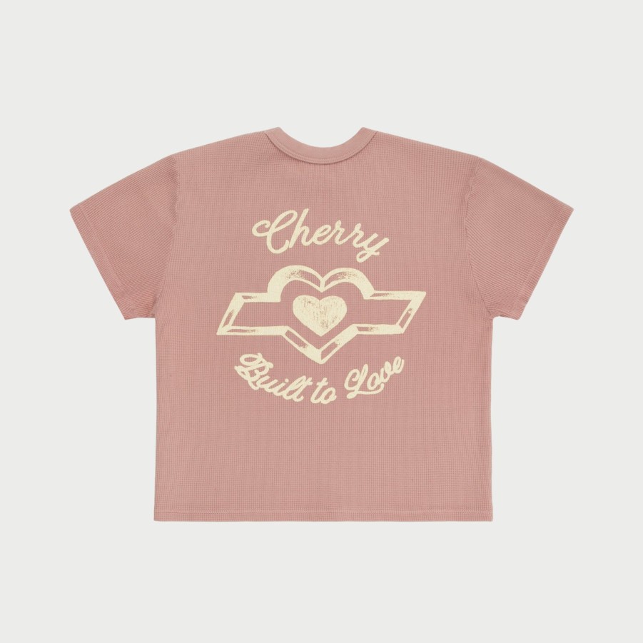 New Cherry LA Camiseta Termica Para Bebe Built To Love (Rosa)