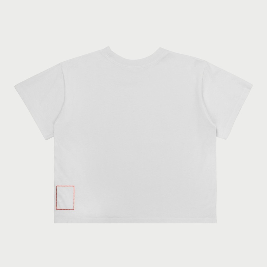 Hot Cherry LA Camiseta Para Bebe Wilderness Boxy (Blanco)
