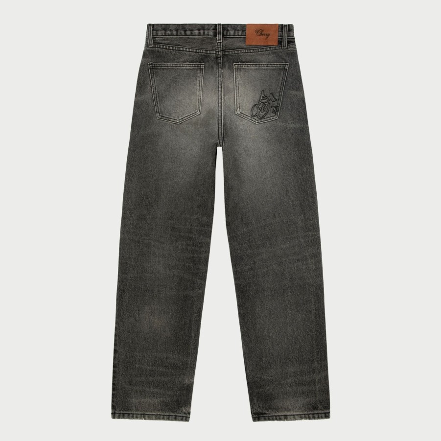 Best Cherry LA Denim Relajado De 5 Bolsillos (Gris)