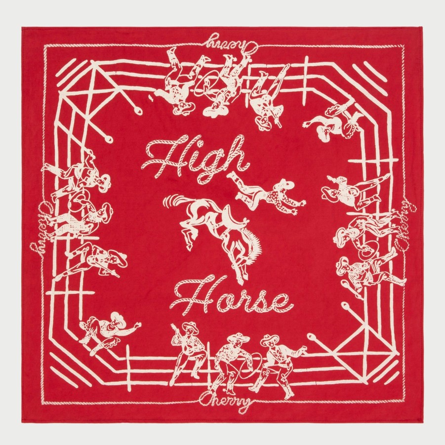 Hot Cherry LA Bandana De Caballo Alto (Rojo)