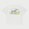 Wholesale Cherry LA Camiseta Con Bolsillo Flying Geese (Blanca)