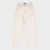 Hot Cherry LA Pierna Ancha Lona Doble Rodilla (Vintage White)