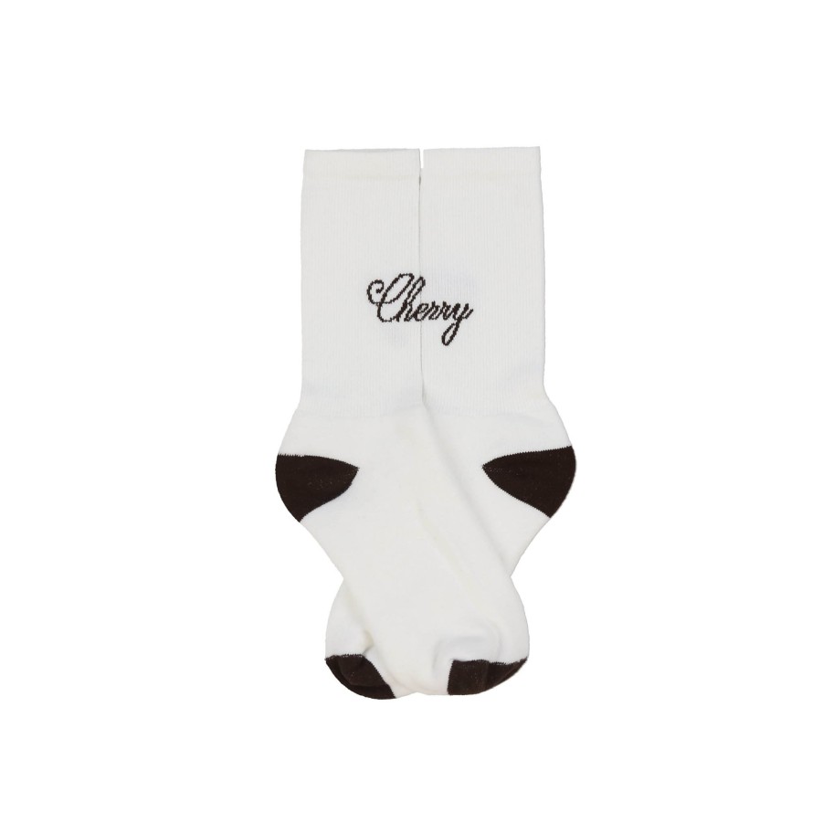 Best Cherry LA Calcetines American Classic (Blanco/Negro)