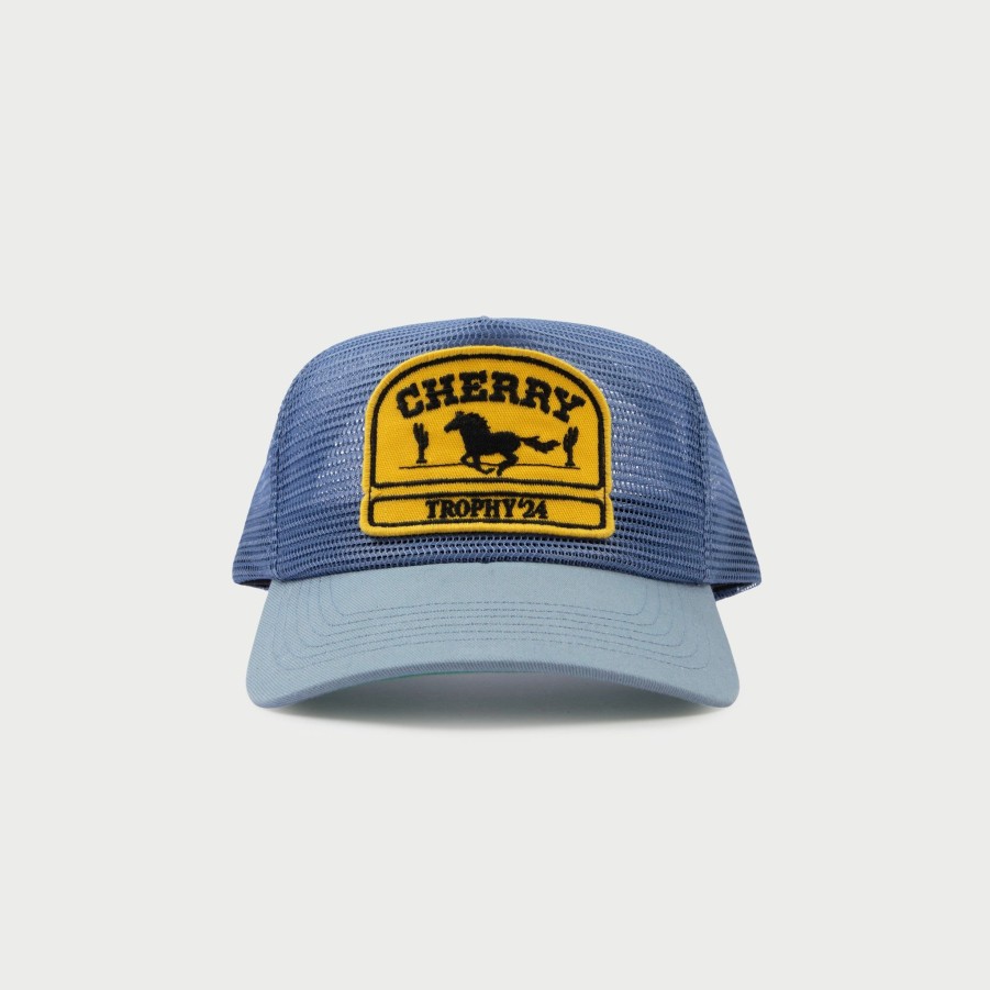 Hot Cherry LA Gorra De Camionero De Malla Completa Desert Horse (Azul)