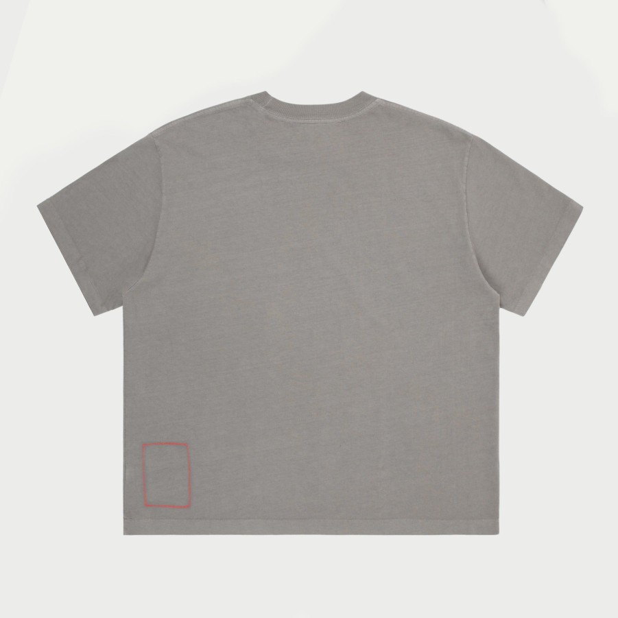 New Cherry LA Camiseta Con Bolsillo Stardust Boxy (Humo)